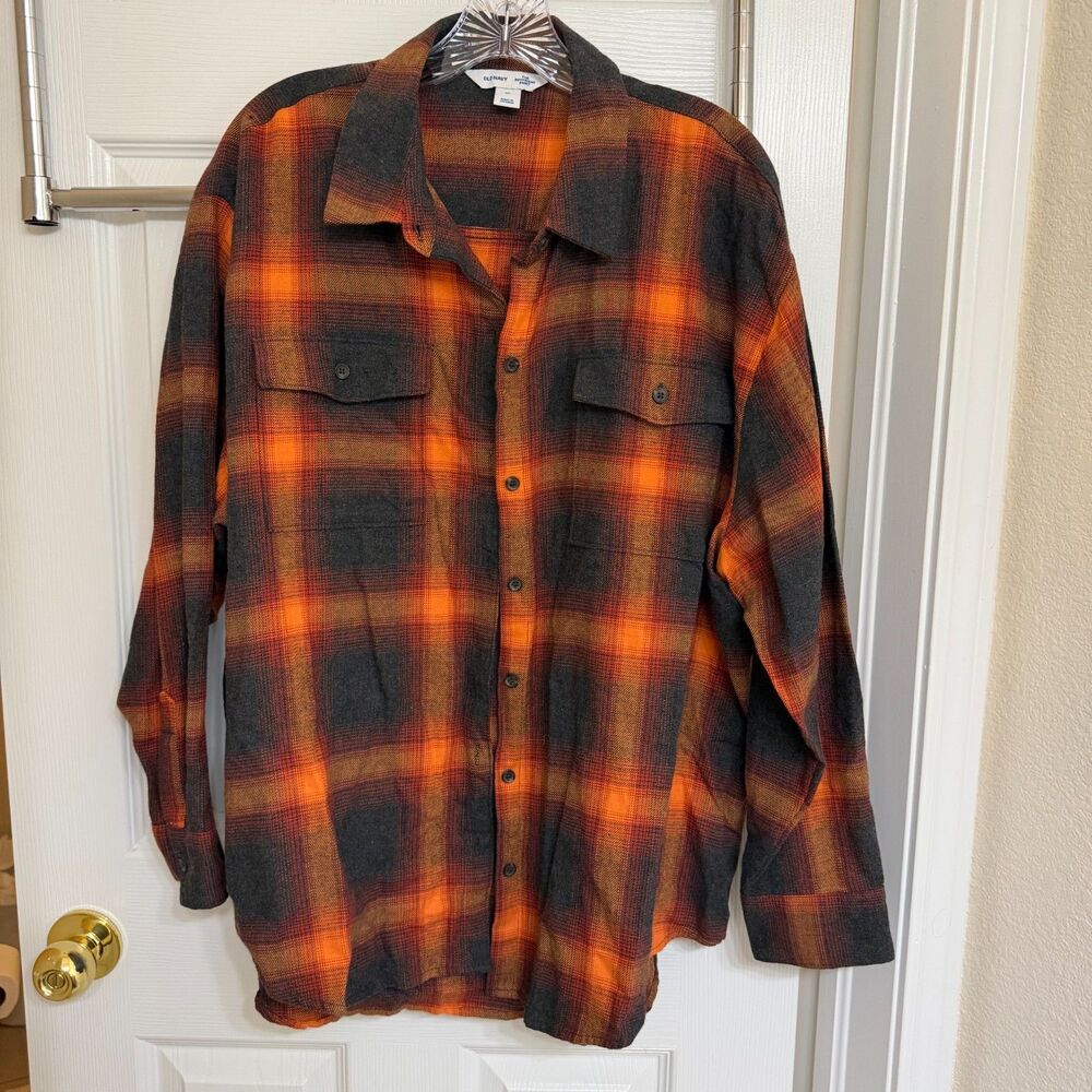 Old Navy "Evermore" Flannel Button Down